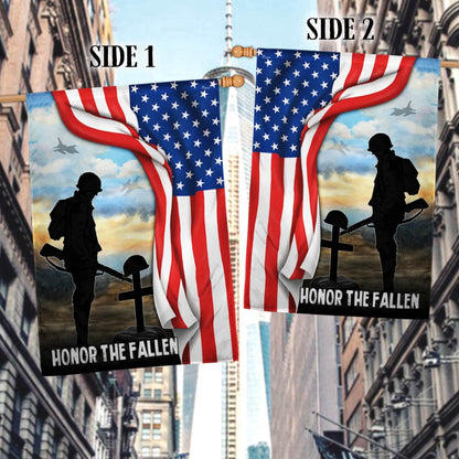 US Veteran Flag, Memorial Day Flag Honor The Fallen Veterans Flag, Veteran Garden Flags