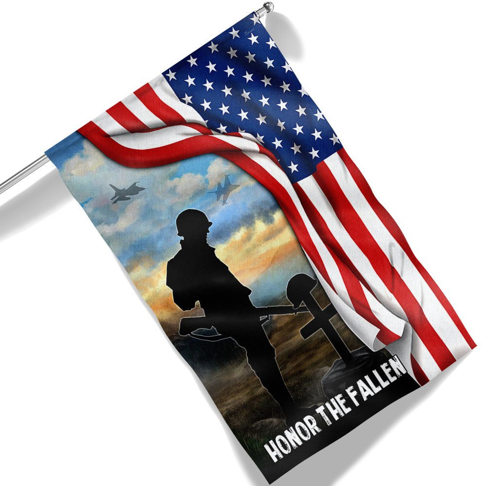 US Veteran Flag, Memorial Day Flag Honor The Fallen Veterans Flag, Veteran Garden Flags