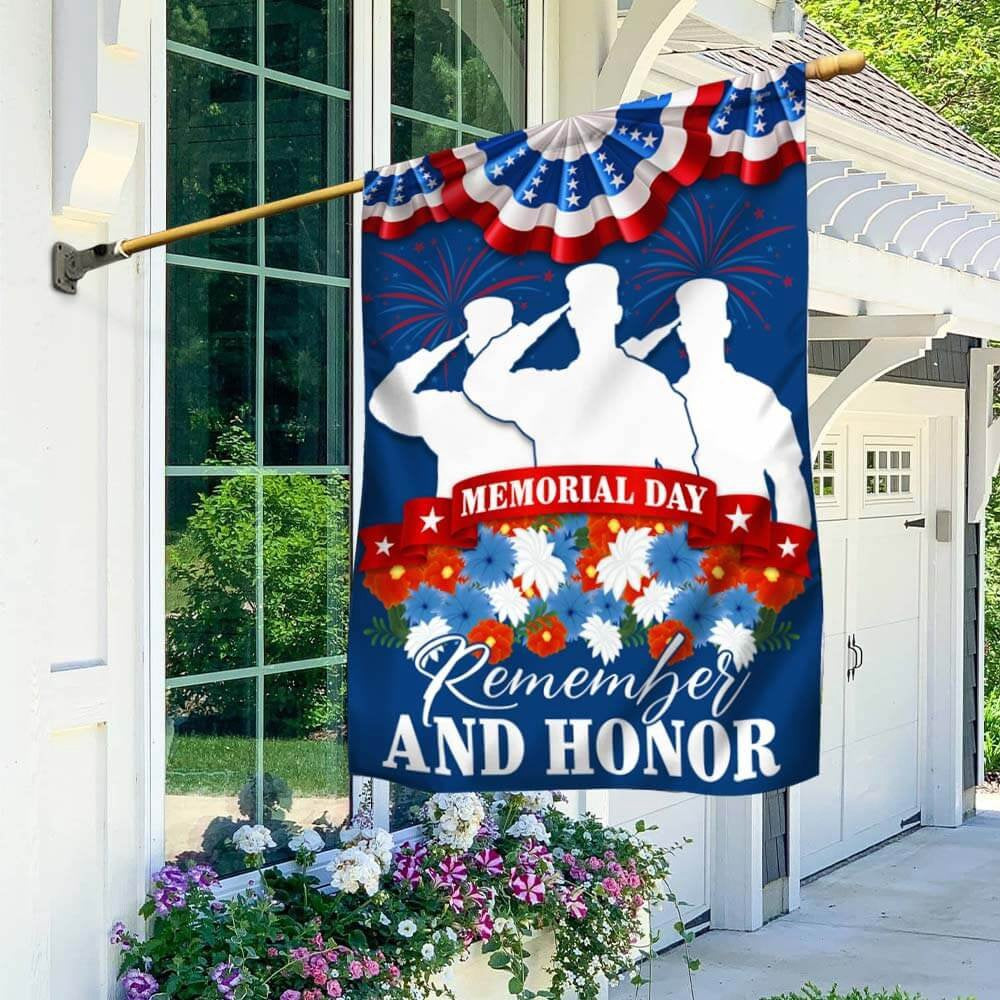 US Veteran Flag, Memorial Day Flag Remember And Honor Thank You Veterans Flag, Veteran Garden Flags