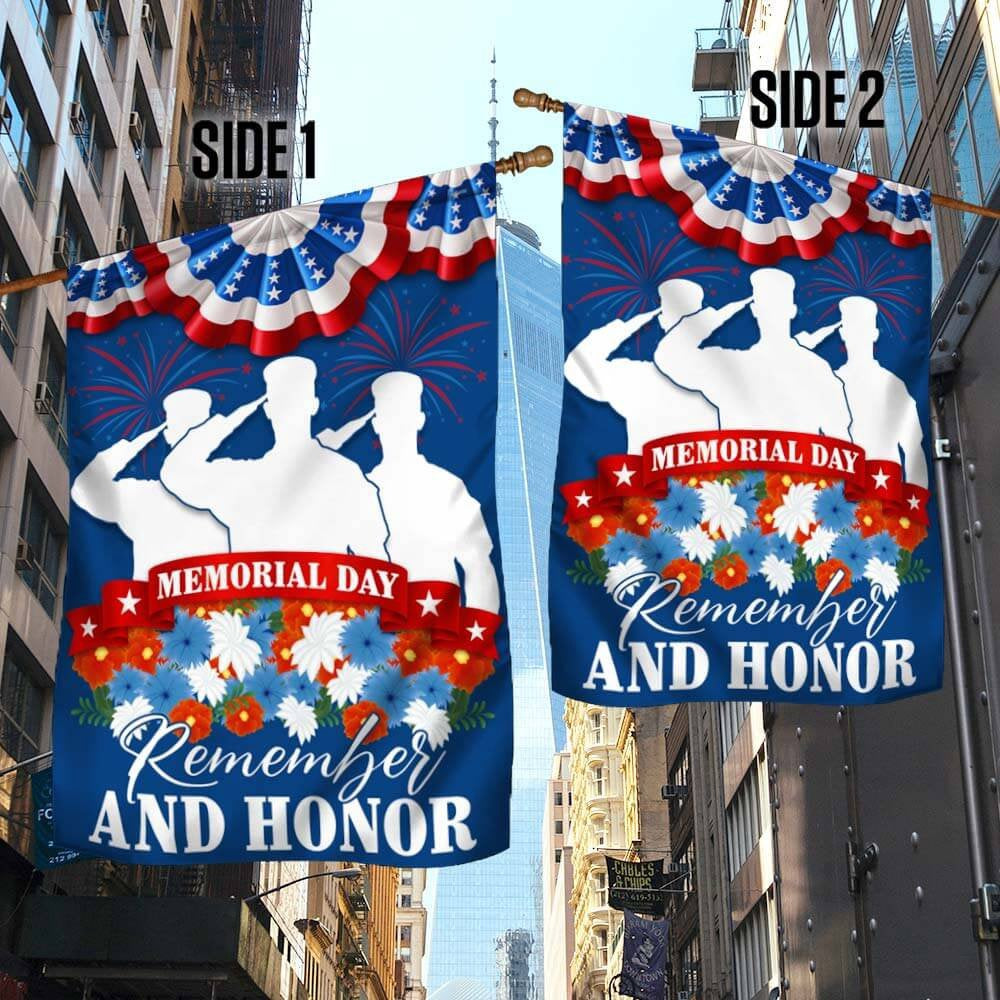 US Veteran Flag, Memorial Day Flag Remember And Honor Thank You Veterans Flag, Veteran Garden Flags