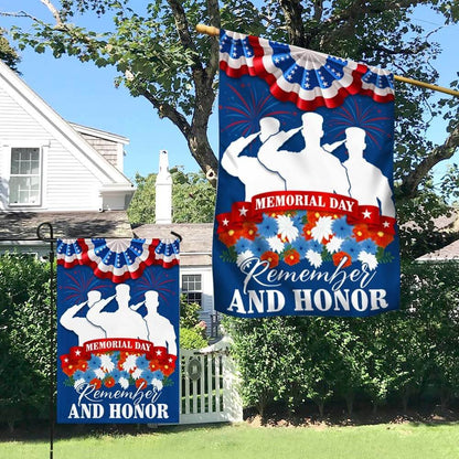 US Veteran Flag, Memorial Day Flag Remember And Honor Thank You Veterans Flag, Veteran Garden Flags
