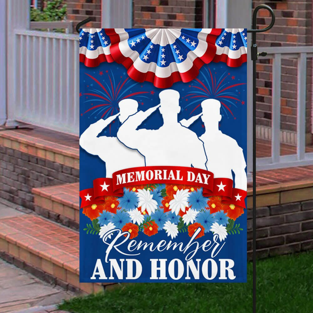 US Veteran Flag, Memorial Day Flag Remember And Honor Thank You Veterans Flag, Veteran Garden Flags