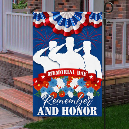 US Veteran Flag, Memorial Day Flag Remember And Honor Thank You Veterans Flag, Veteran Garden Flags