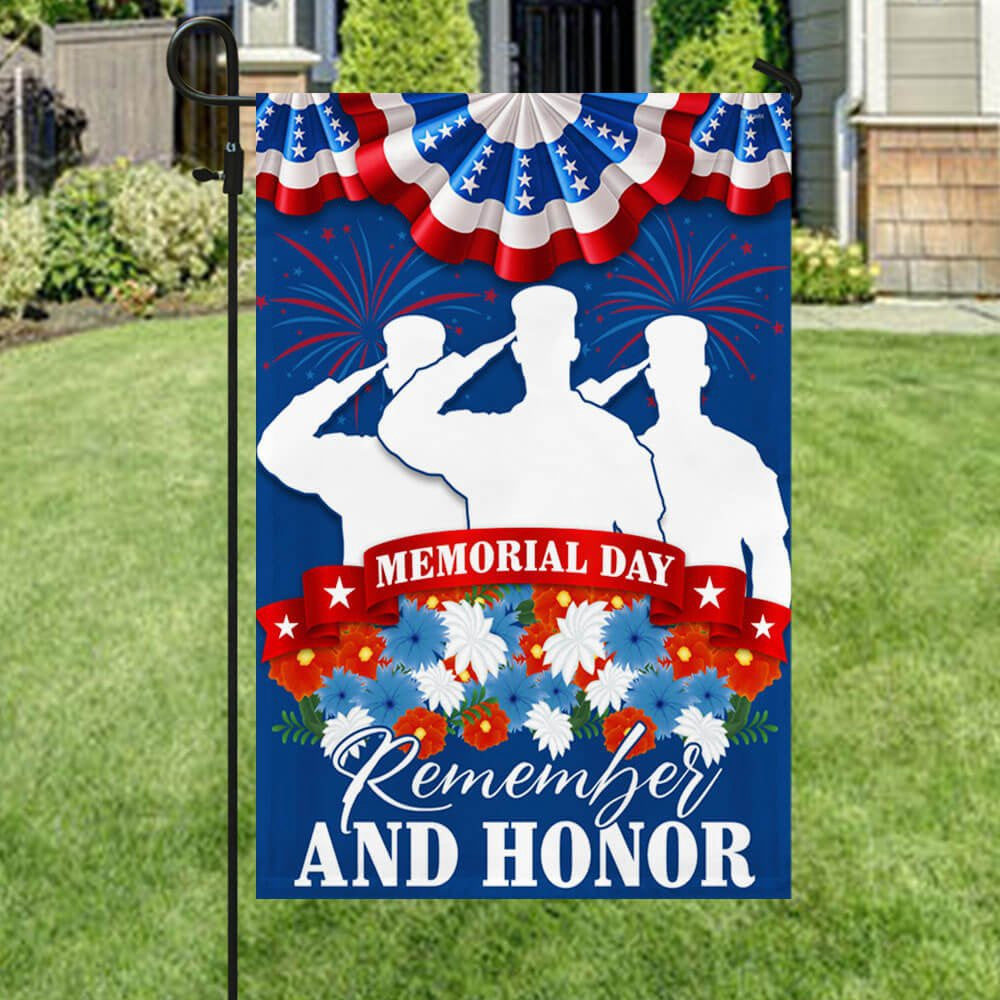 US Veteran Flag, Memorial Day Flag Remember And Honor Thank You Veterans Flag, Veteran Garden Flags