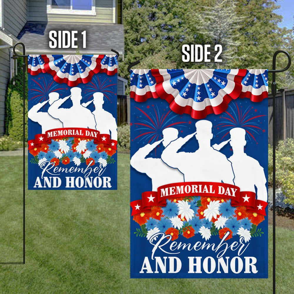 US Veteran Flag, Memorial Day Flag Remember And Honor Thank You Veterans Flag, Veteran Garden Flags