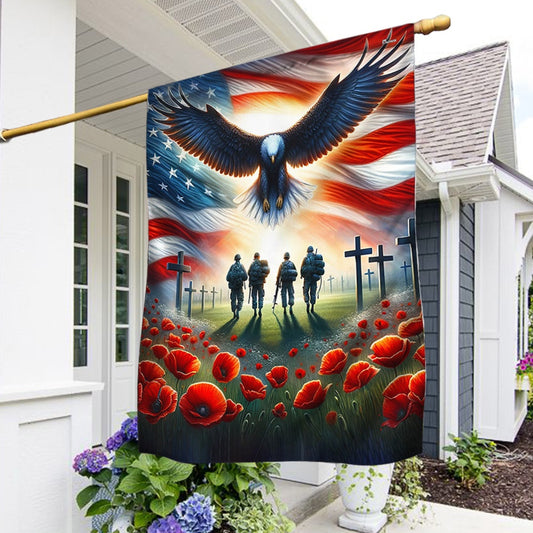 US Veteran Flag, Memorial Day Honor The Fallen Veteran Flag, Veteran Garden Flags
