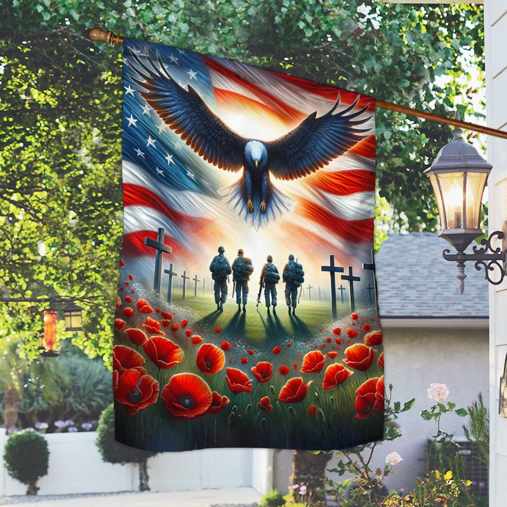 US Veteran Flag, Memorial Day Honor The Fallen Veteran Flag, Veteran Garden Flags