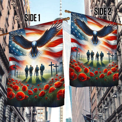 US Veteran Flag, Memorial Day Honor The Fallen Veteran Flag, Veteran Garden Flags