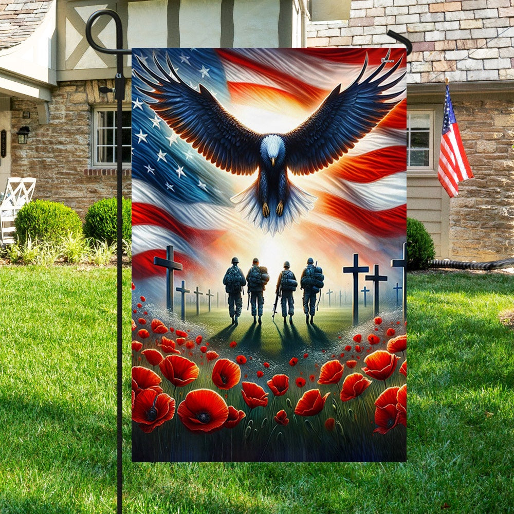 US Veteran Flag, Memorial Day Honor The Fallen Veteran Flag, Veteran Garden Flags