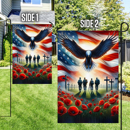 US Veteran Flag, Memorial Day Honor The Fallen Veteran Flag, Veteran Garden Flags