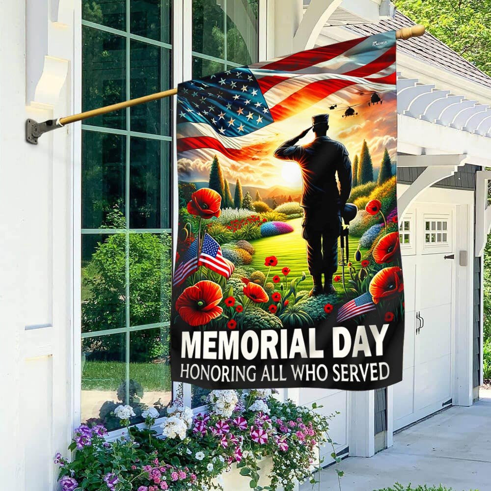 US Veteran Flag, Memorial Day Honoring All Who Served Veteran American Flag, Veteran Garden Flags