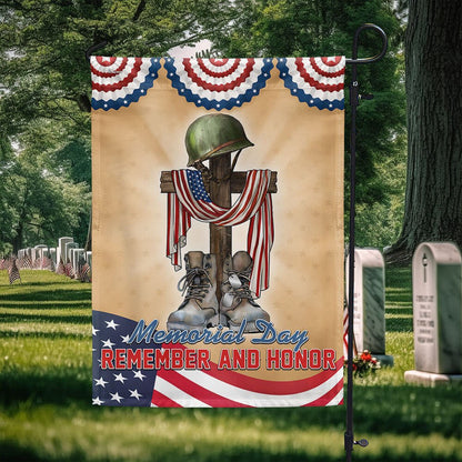 US Veteran Flag, Memorial Day Remember And Honor Veteran Flag, Veteran Garden Flags