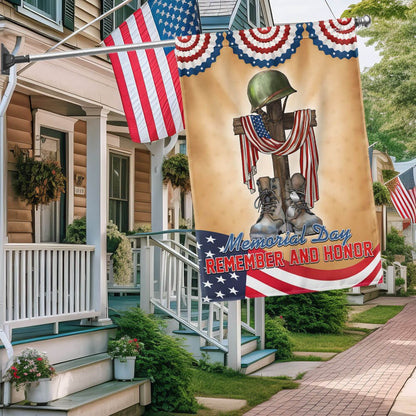 US Veteran Flag, Memorial Day Remember And Honor Veteran Flag, Veteran Garden Flags