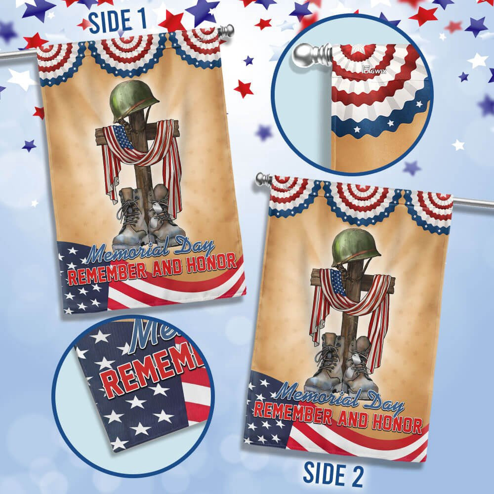 US Veteran Flag, Memorial Day Remember And Honor Veteran Flag, Veteran Garden Flags