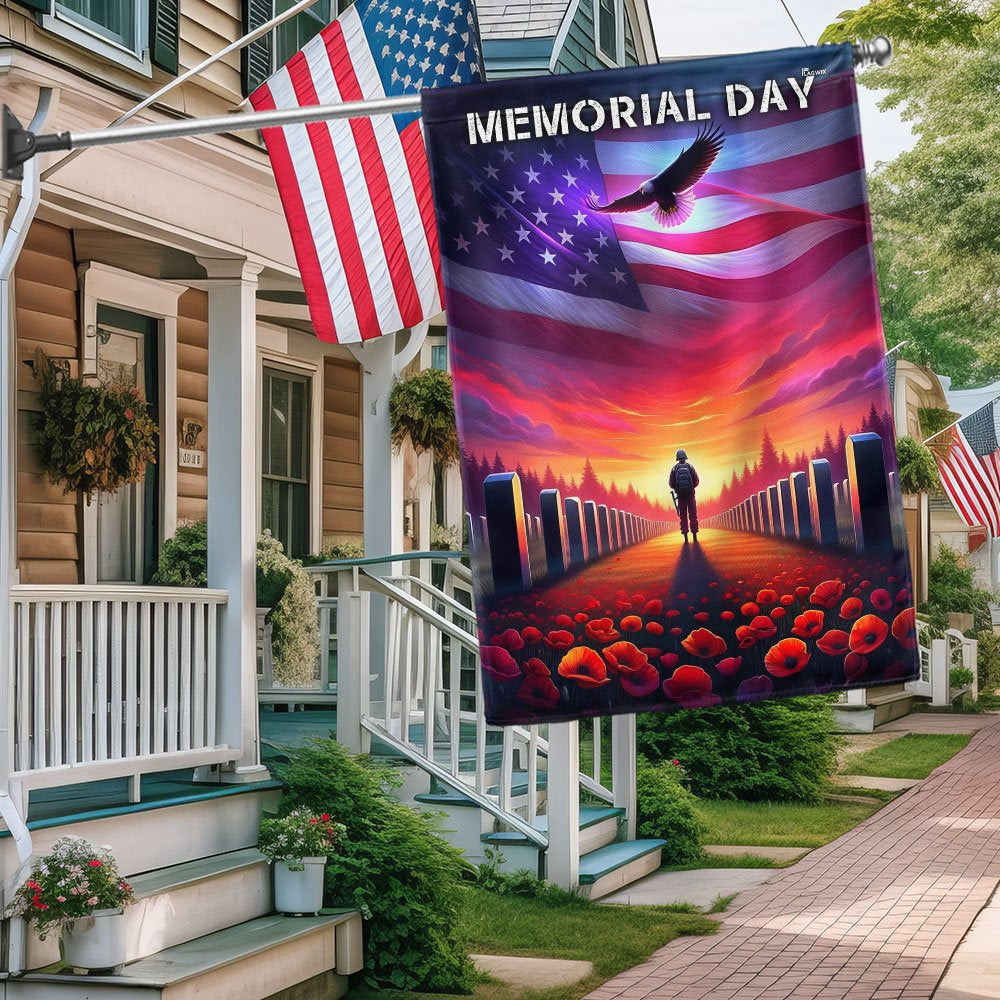 US Veteran Flag, Memorial Day Thank You Veterans Flag, Veteran Garden Flags