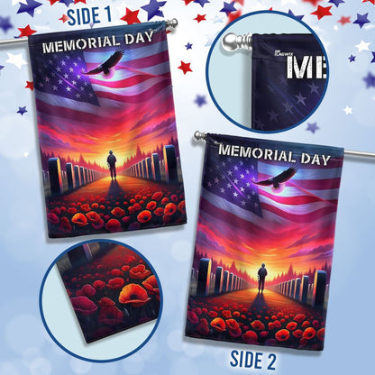 US Veteran Flag, Memorial Day Thank You Veterans Flag, Veteran Garden Flags