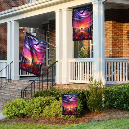 US Veteran Flag, Memorial Day Thank You Veterans Flag, Veteran Garden Flags