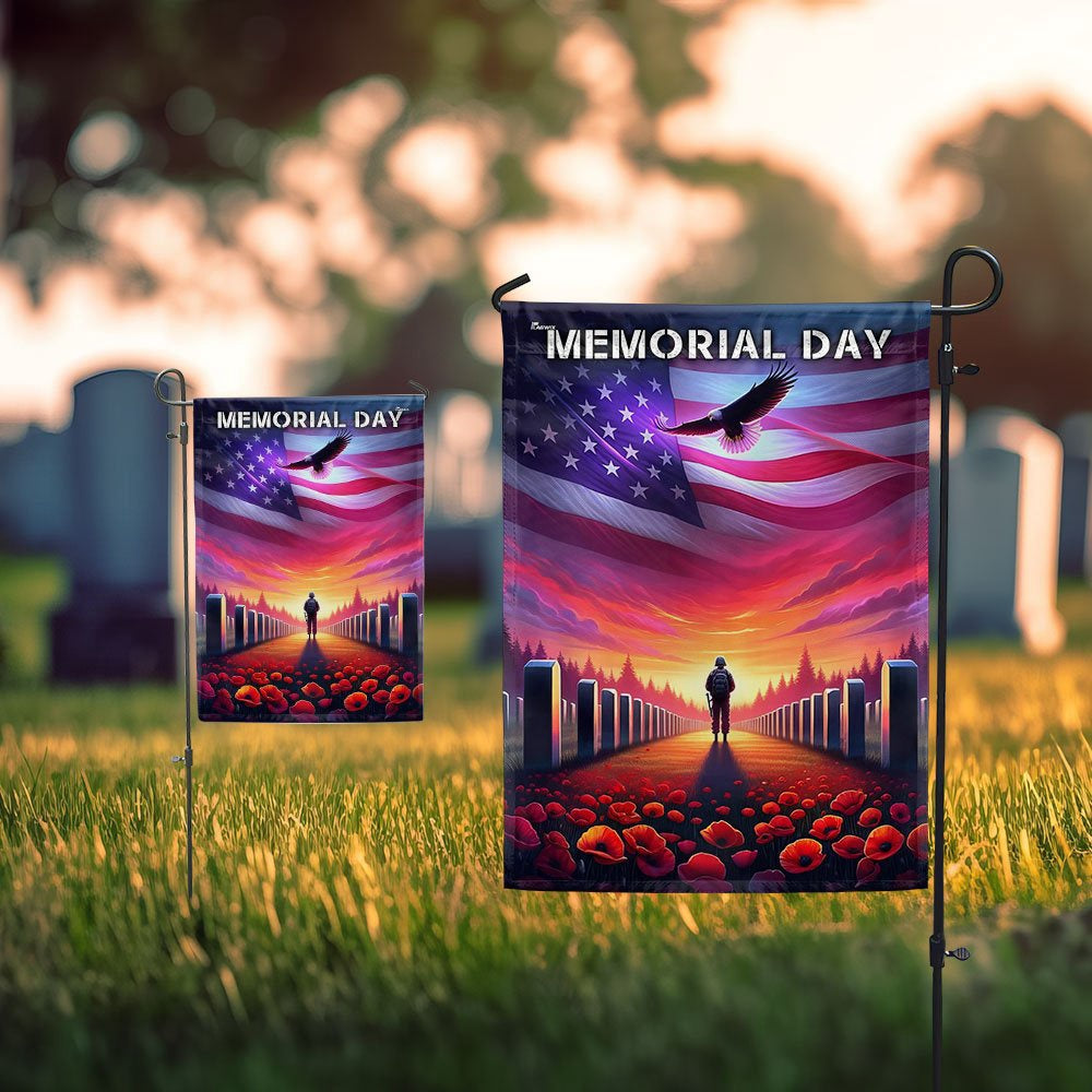 US Veteran Flag, Memorial Day Thank You Veterans Flag, Veteran Garden Flags