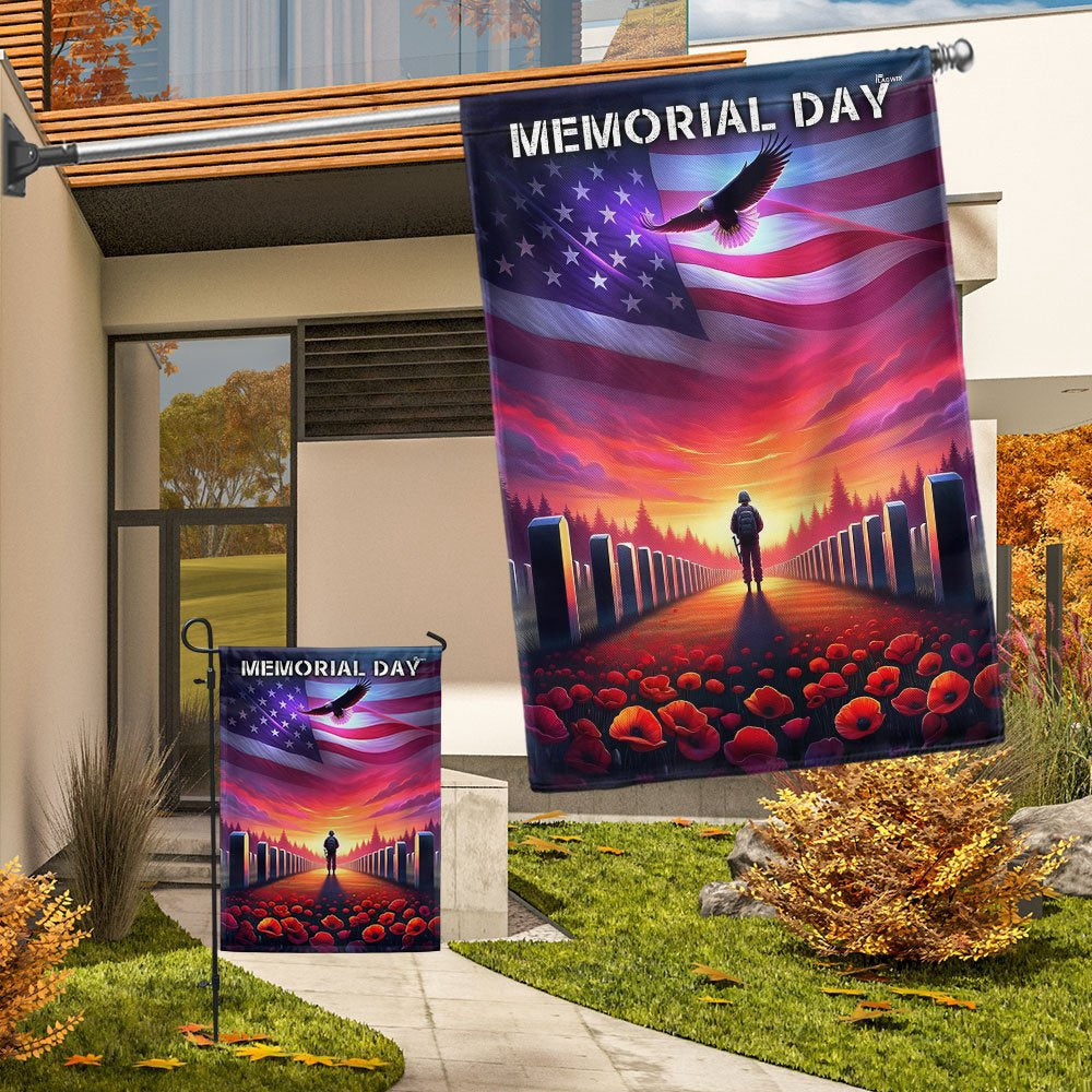 US Veteran Flag, Memorial Day Thank You Veterans Flag, Veteran Garden Flags