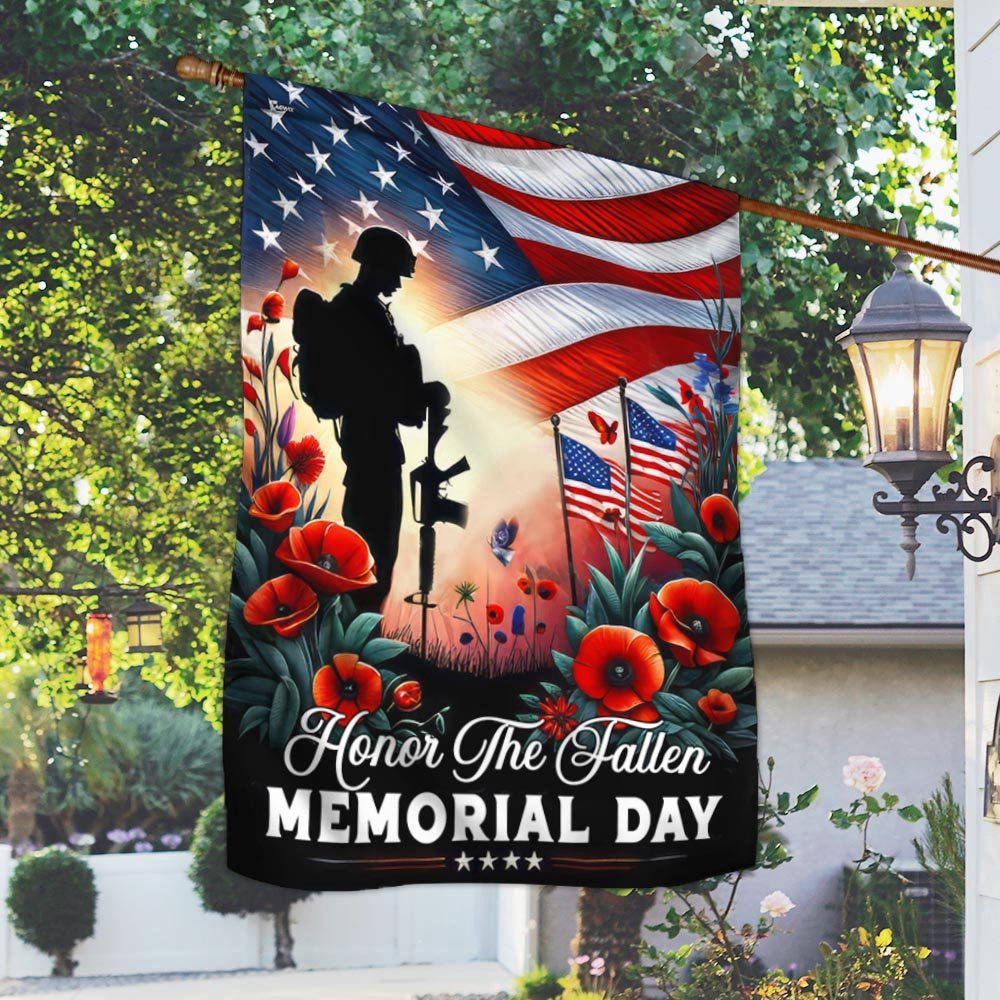 US Veteran Flag, Memorial Day Us Veteran Honor The Fallen Flag, Veteran Garden Flags