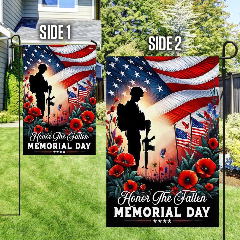 US Veteran Flag, Memorial Day Us Veteran Honor The Fallen Flag, Veteran Garden Flags
