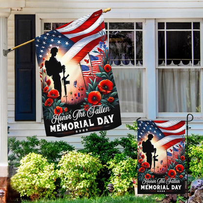 US Veteran Flag, Memorial Day Us Veteran Honor The Fallen Flag, Veteran Garden Flags