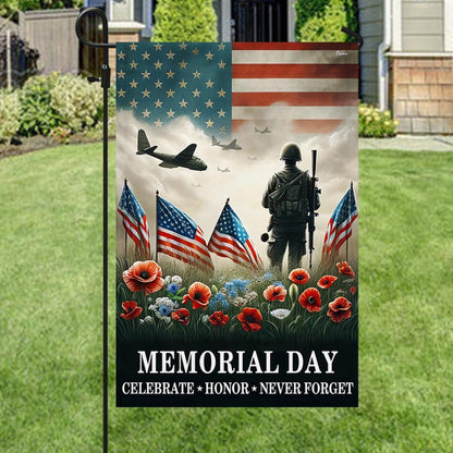 US Veteran Flag, Memorial Day Veteran Celebrate Honor Never Forget American Flag, Veteran Garden Flags