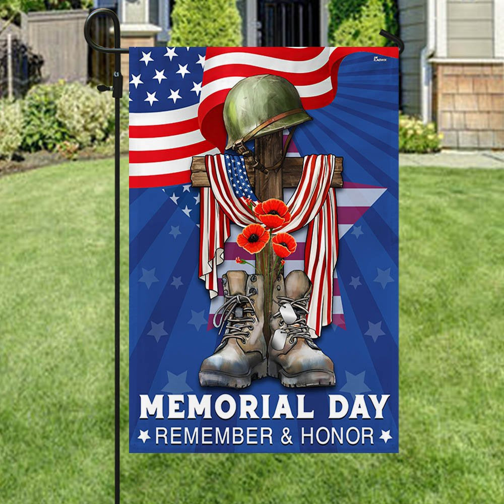 US Veteran Flag, Memorial Day Veteran Remember And Honor Flag, Veteran Garden Flags