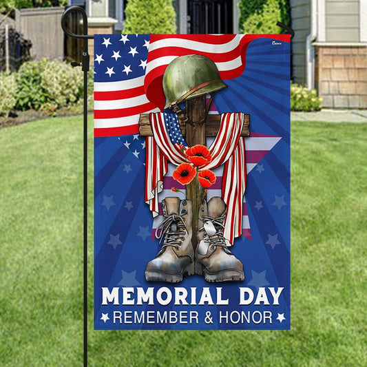 US Veteran Flag, Memorial Day Veteran Remember And Honor Flag, Veteran Garden Flags