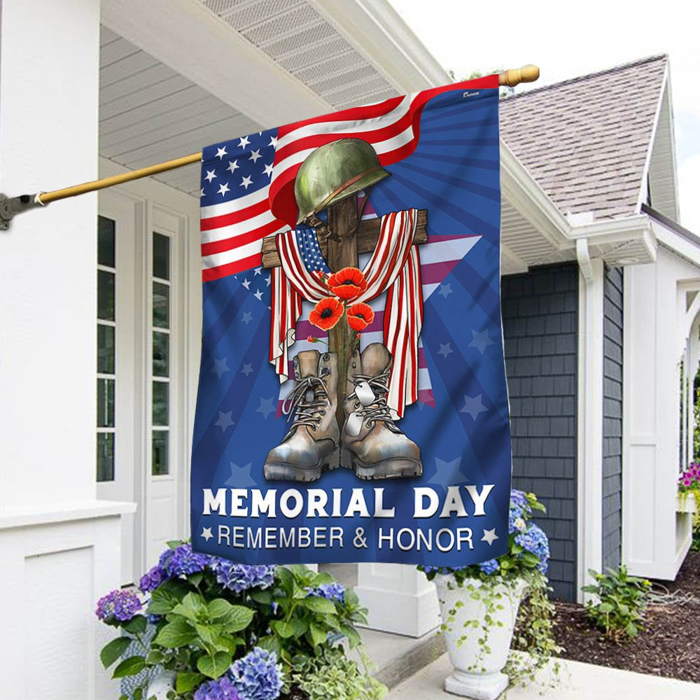 US Veteran Flag, Memorial Day Veteran Remember And Honor Flag, Veteran Garden Flags