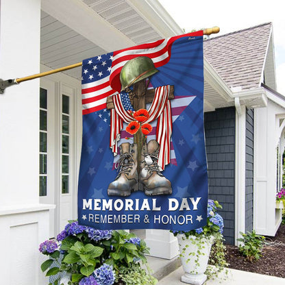 US Veteran Flag, Memorial Day Veteran Remember And Honor Flag, Veteran Garden Flags
