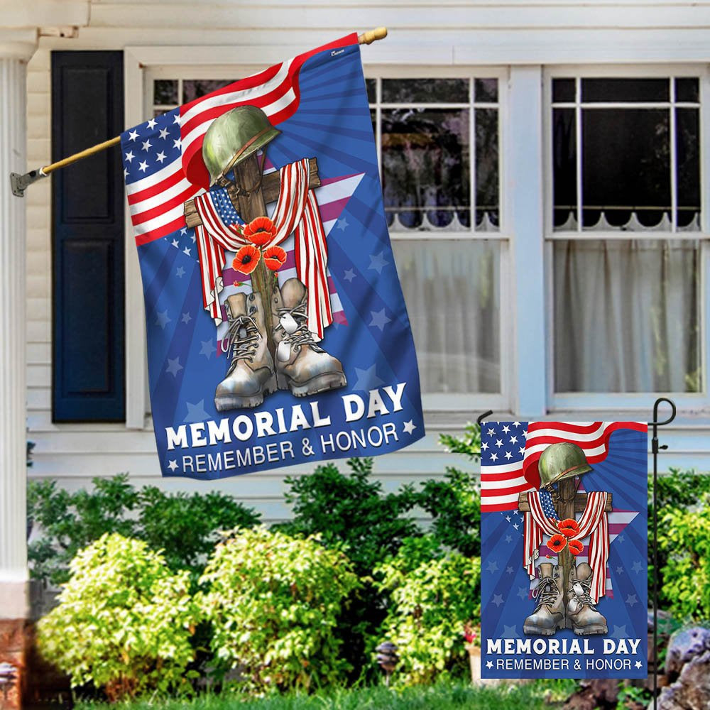 US Veteran Flag, Memorial Day Veteran Remember And Honor Flag, Veteran Garden Flags
