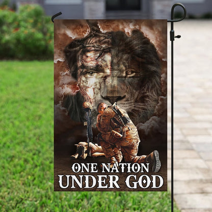 US Veteran Flag, One Nation Under God Veteran Flag, Veteran Garden Flags