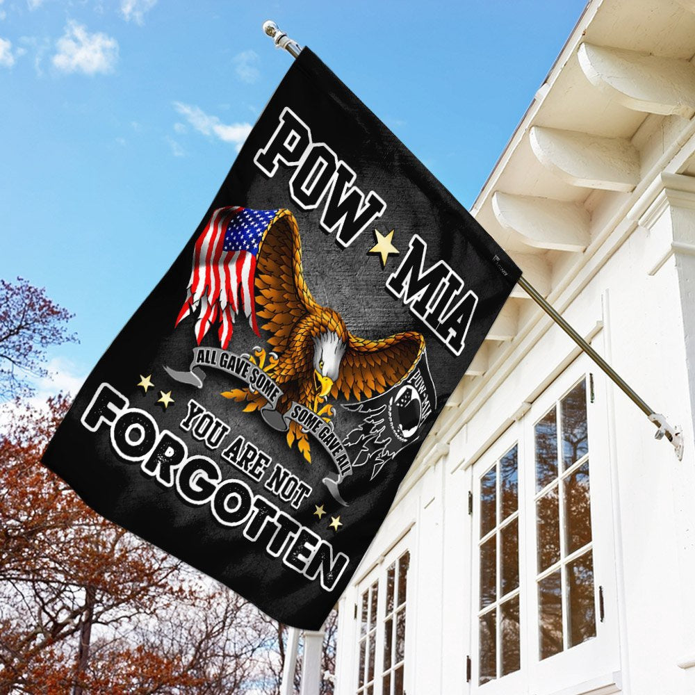 US Veteran Flag, Pow Mia You Are Not Forgotten Proud Veteran Flag, Veteran Garden Flags