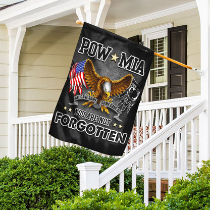 US Veteran Flag, Pow Mia You Are Not Forgotten Proud Veteran Flag, Veteran Garden Flags