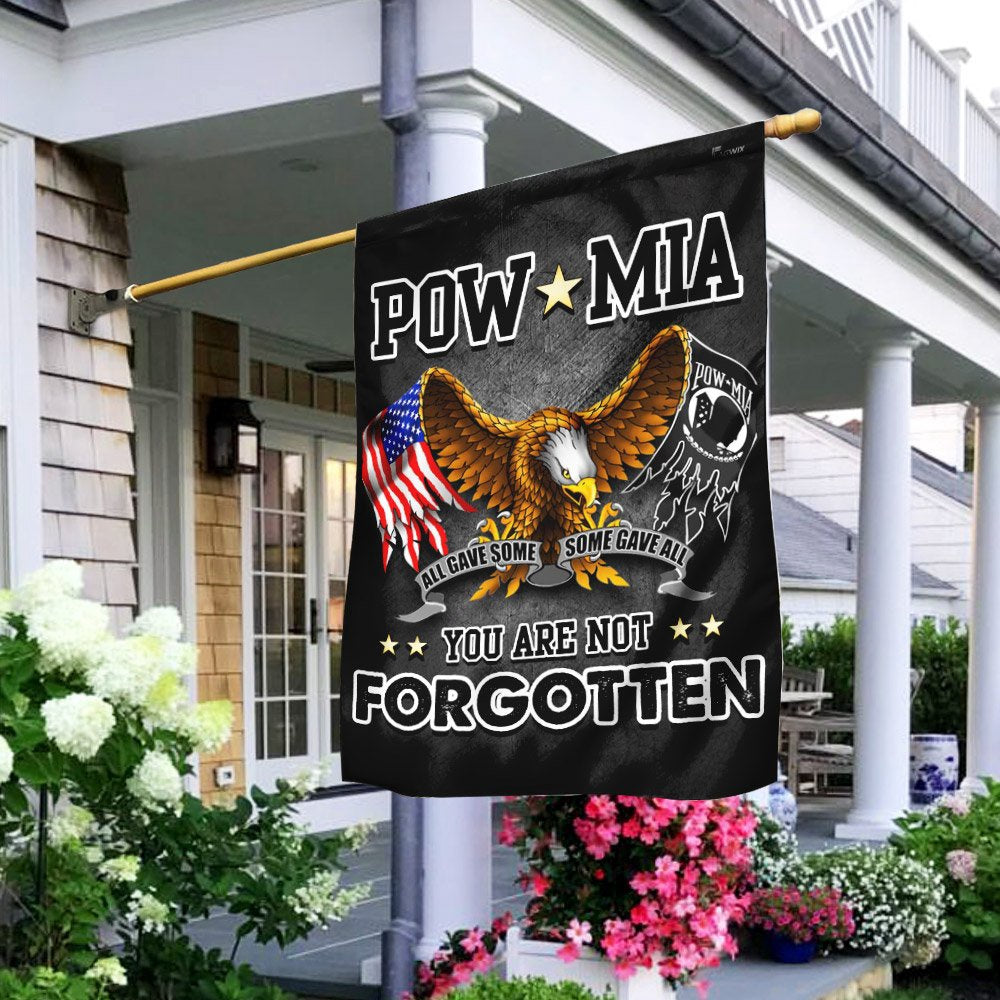 US Veteran Flag, Pow Mia You Are Not Forgotten Proud Veteran Flag, Veteran Garden Flags