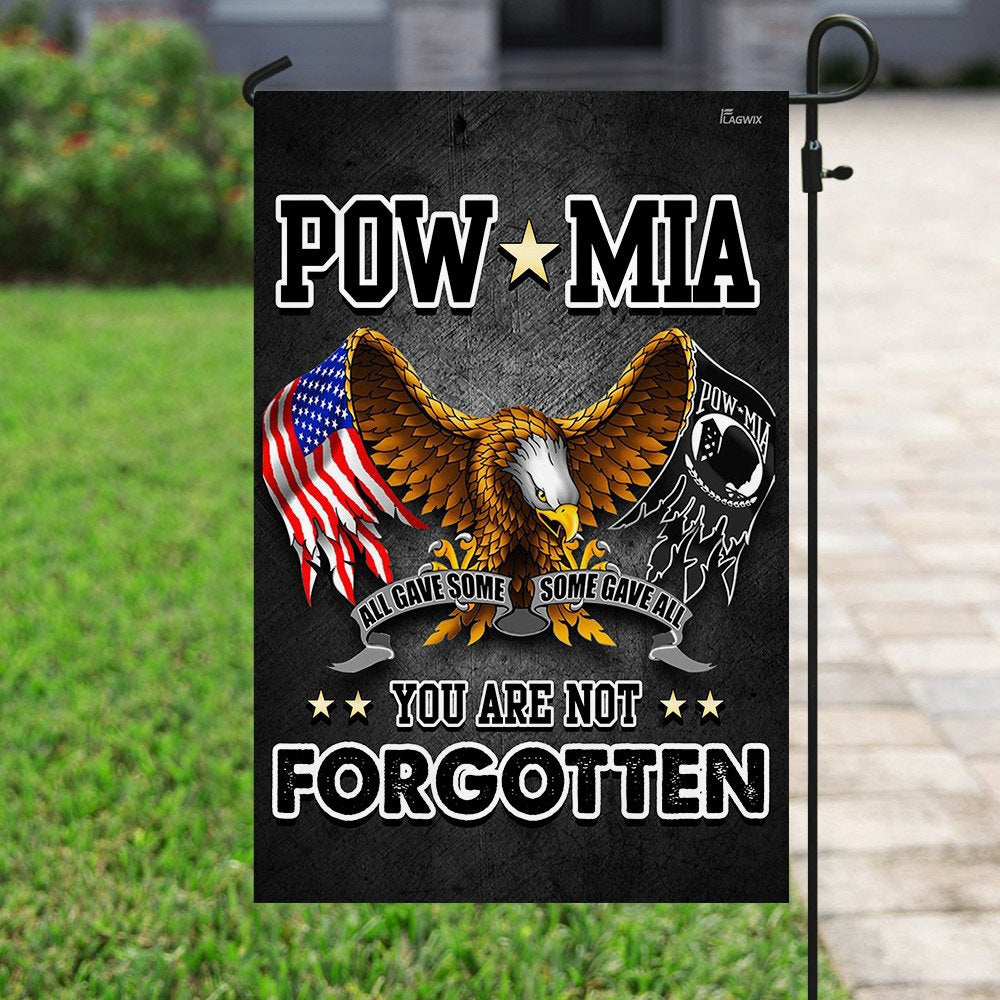 US Veteran Flag, Pow Mia You Are Not Forgotten Proud Veteran Flag, Veteran Garden Flags