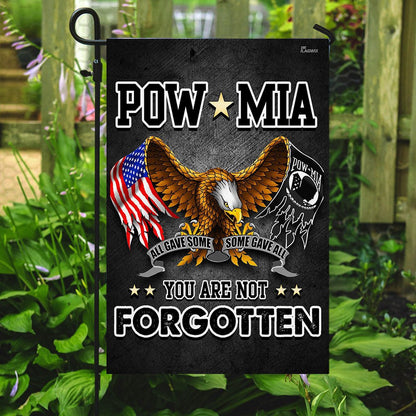 US Veteran Flag, Pow Mia You Are Not Forgotten Proud Veteran Flag, Veteran Garden Flags