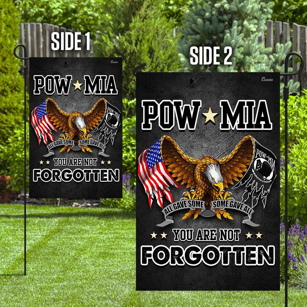 US Veteran Flag, Pow Mia You Are Not Forgotten Proud Veteran Flag, Veteran Garden Flags