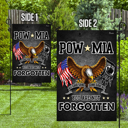 US Veteran Flag, Pow Mia You Are Not Forgotten Proud Veteran Flag, Veteran Garden Flags
