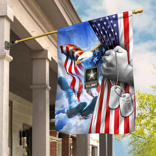 US Veteran Flag, Premium American Pride Us Veteran Flag, Veteran Garden Flags