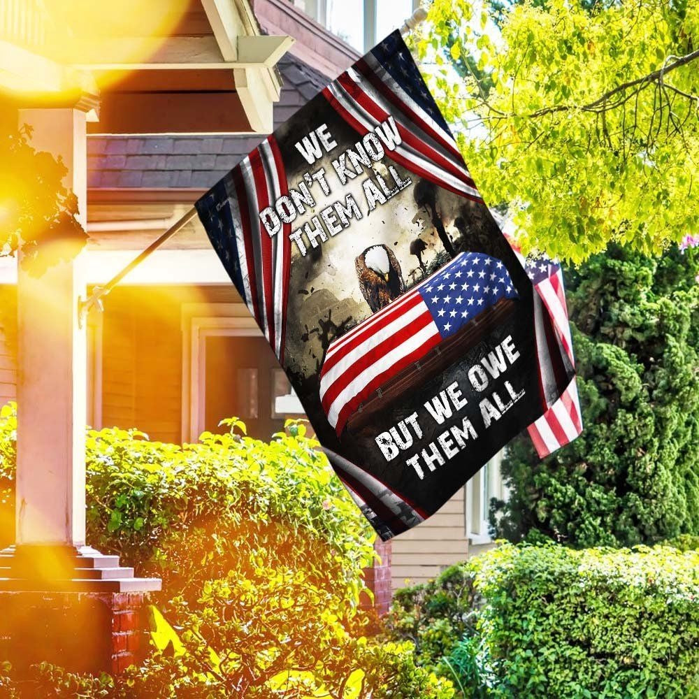US Veteran Flag, Premium We Own Them All Veteran Flag, Veteran Garden Flags