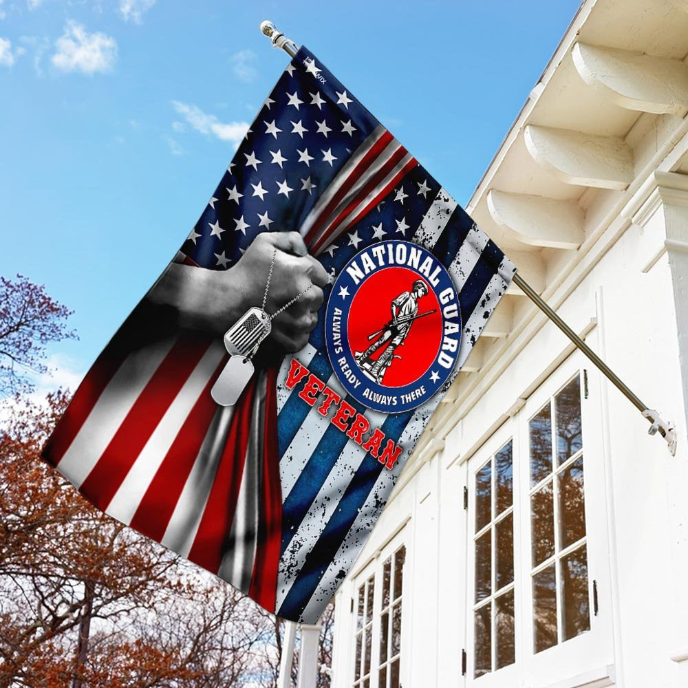 US Veteran Flag, Proud National Guard Flag, Veteran Garden Flags