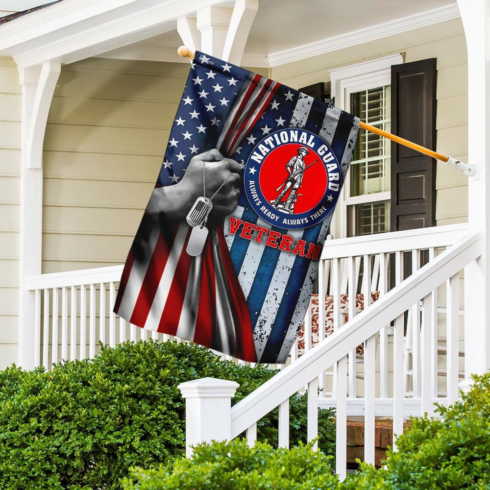 US Veteran Flag, Proud National Guard Flag, Veteran Garden Flags