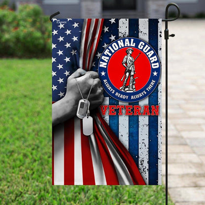 US Veteran Flag, Proud National Guard Flag, Veteran Garden Flags