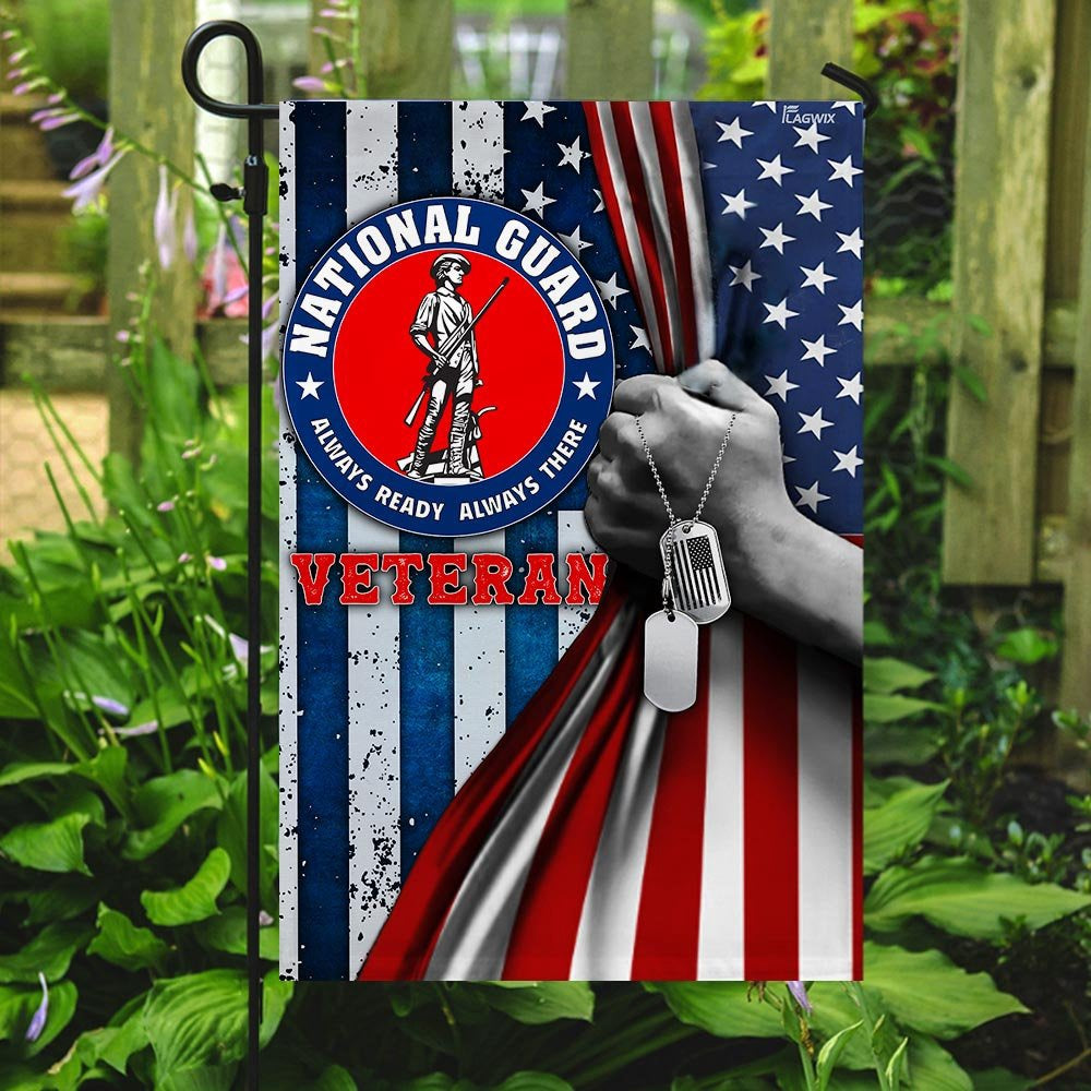 US Veteran Flag, Proud National Guard Flag, Veteran Garden Flags