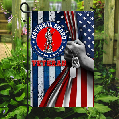 US Veteran Flag, Proud National Guard Flag, Veteran Garden Flags