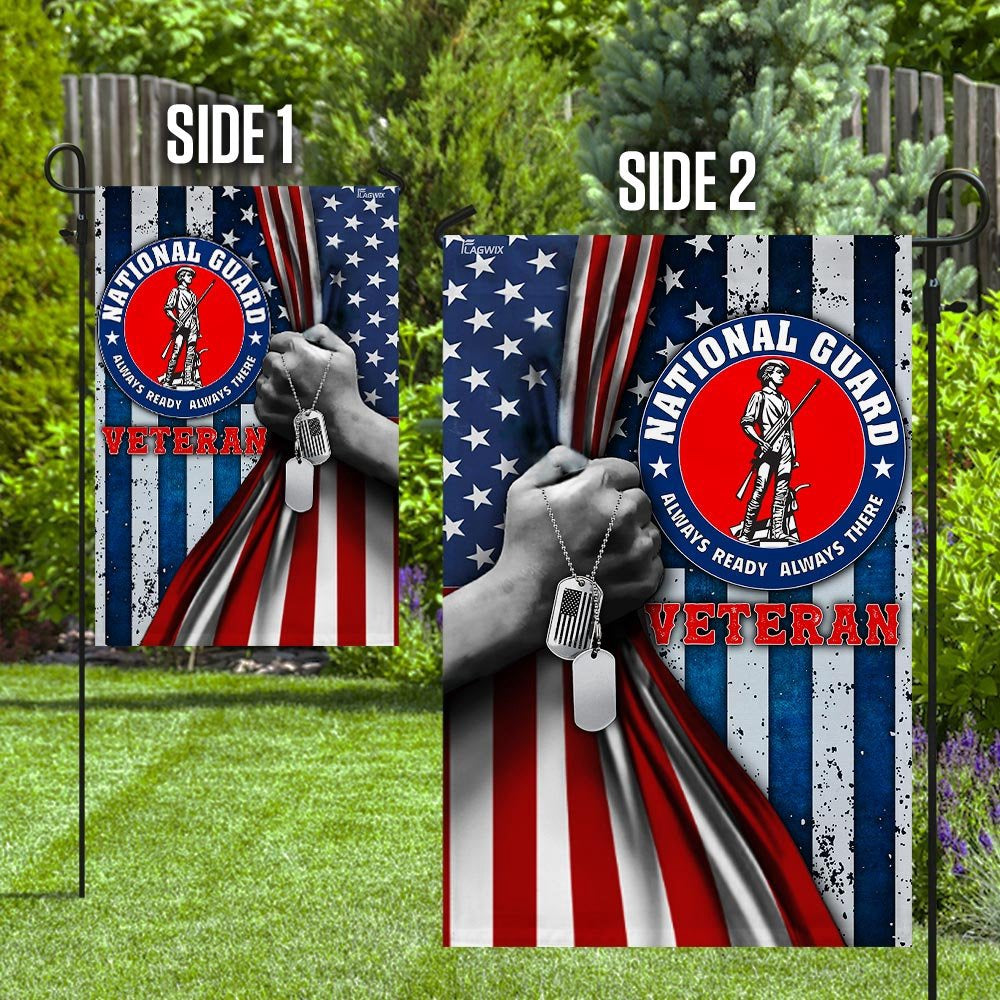 US Veteran Flag, Proud National Guard Flag, Veteran Garden Flags
