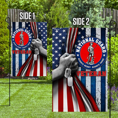 US Veteran Flag, Proud National Guard Flag, Veteran Garden Flags