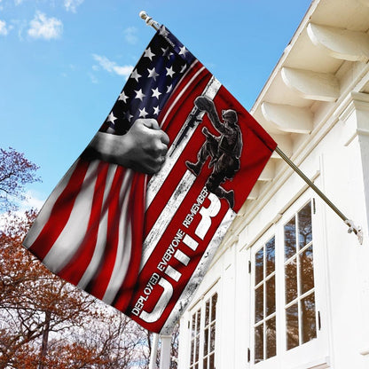 US Veteran Flag, Remember Everyone Deployed - Veteran Flag, Veteran Garden Flags